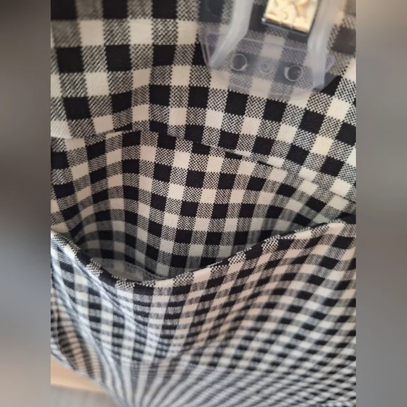 Old Navy Black And White Checkered High Rise Skinny Pants Size 4 - Picture 11 of 12